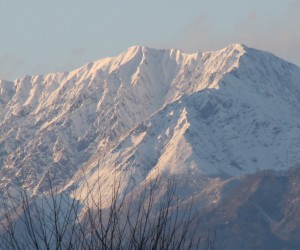 大山夕景