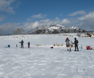 蒜山雪恋祭りスノーシュウ無料体験、