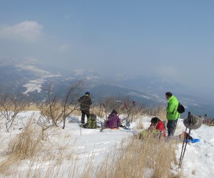 サントリーの水工場も春霞の中