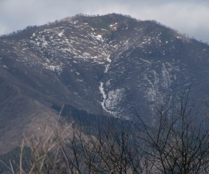 3月21日残雪の上蒜山