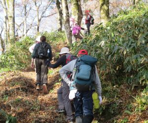 毛無山から縦走開始