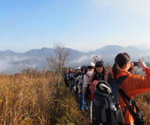 土塁より蒜山盆地を