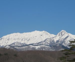 2/4  大山、烏ヶ山　　白樺の丘より