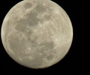3/11  13夜の月  空気が澄んでいるので手振れせずにスッキリ写りました