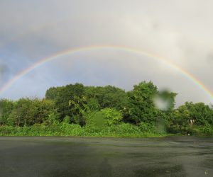 9/18 朝の虹