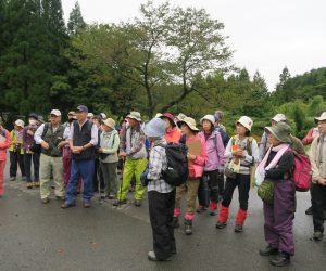 津黒自然観察会  出発前のミーティング