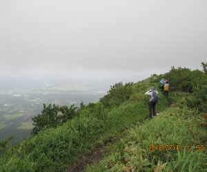 下山中