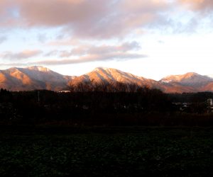 12／15　夕映えの蒜山三座