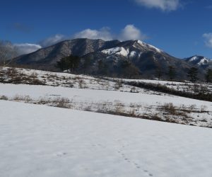 1/14  上蒜山と右奥に中蒜山