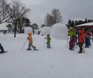 雪恋祭りスノーシュー体験　17出発